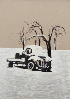 Arte contemporáneo armenio de Kamsar Ohanyan - Pista de nieve II