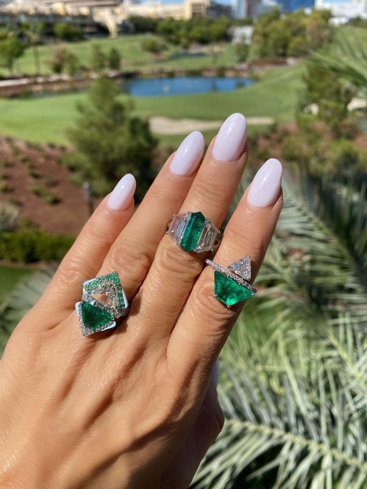 200 carats of emeralds