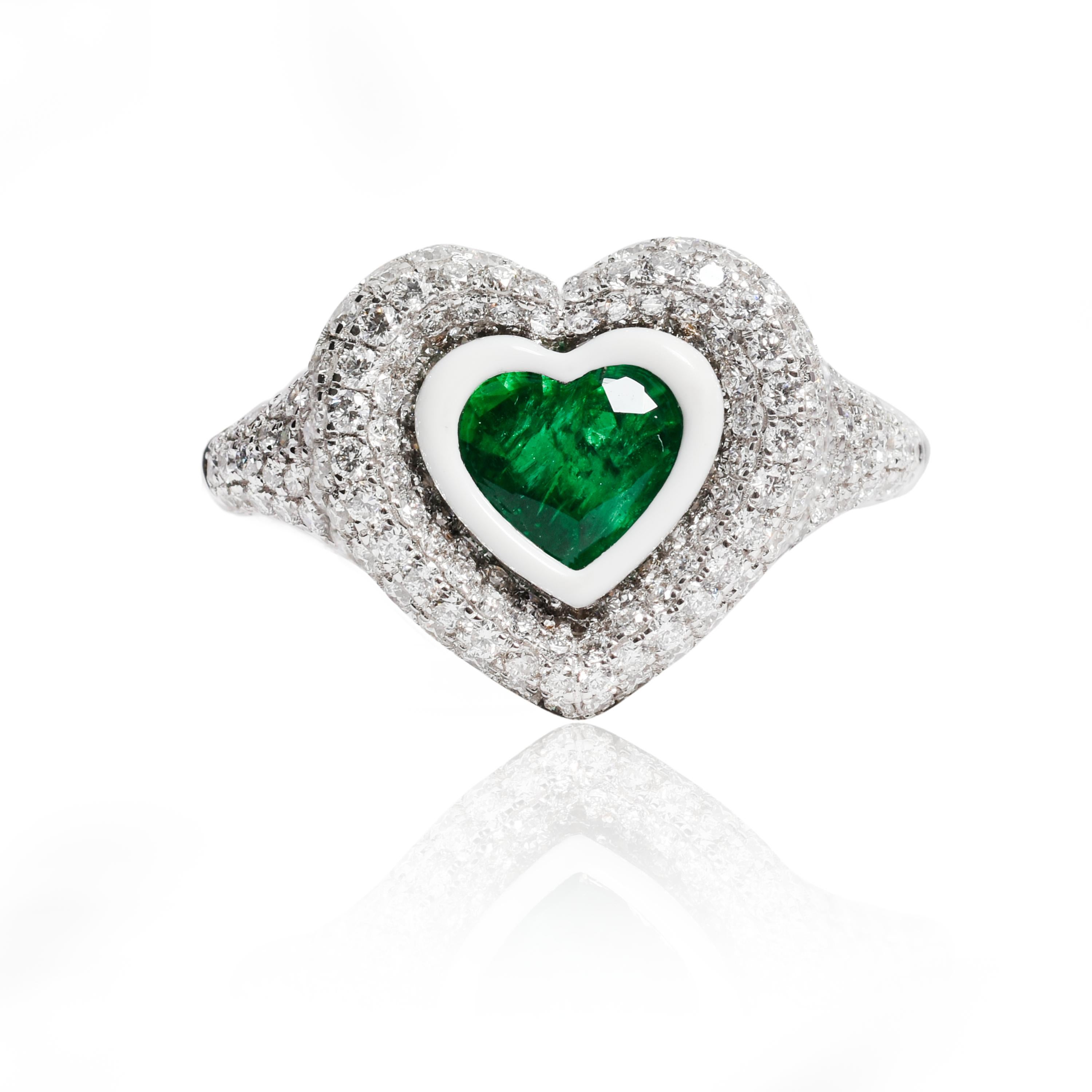 For Sale:  Kamyen, Heart Pinky Ring, Ruby Heart Cut, Fashion Ring 3