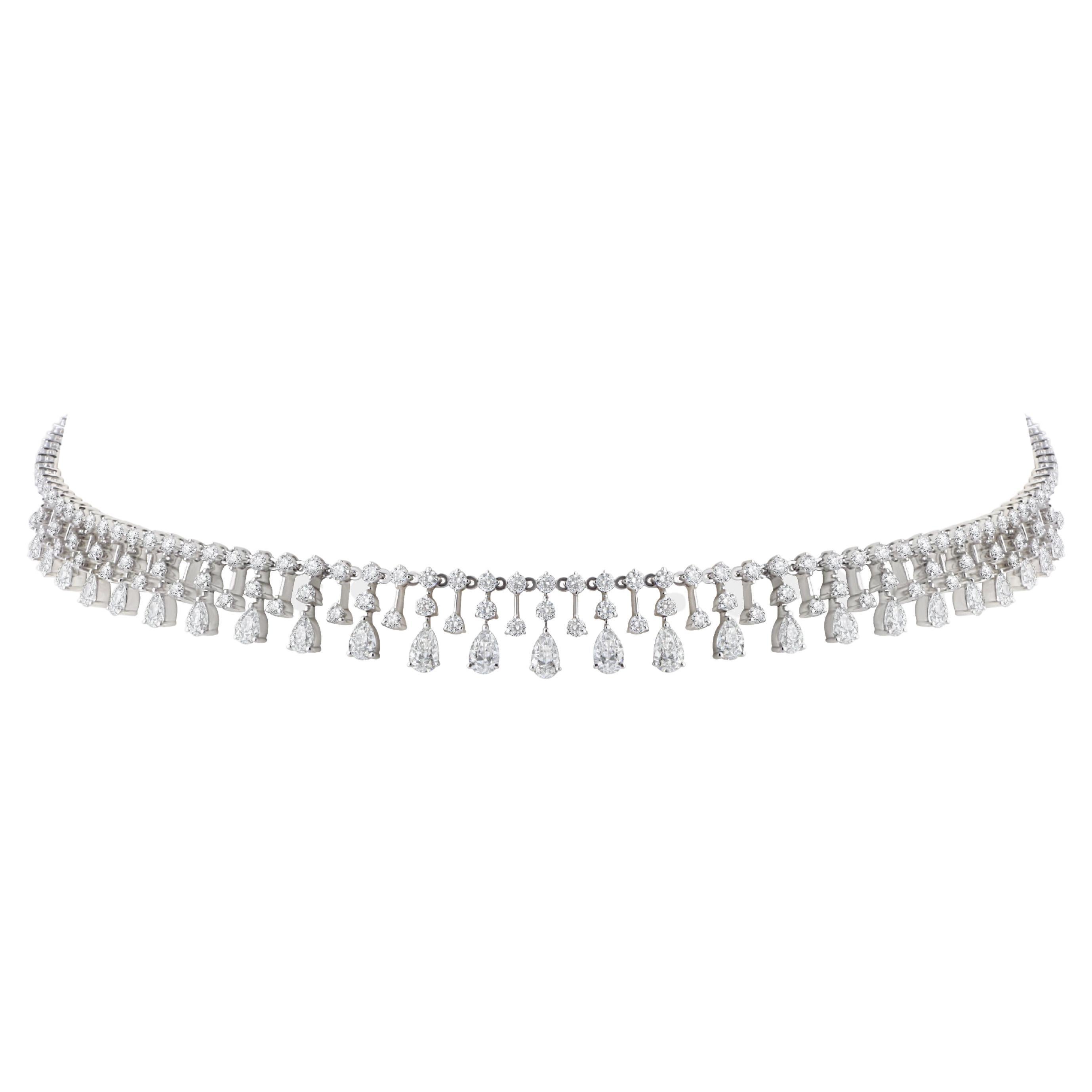 black choker with diamond
