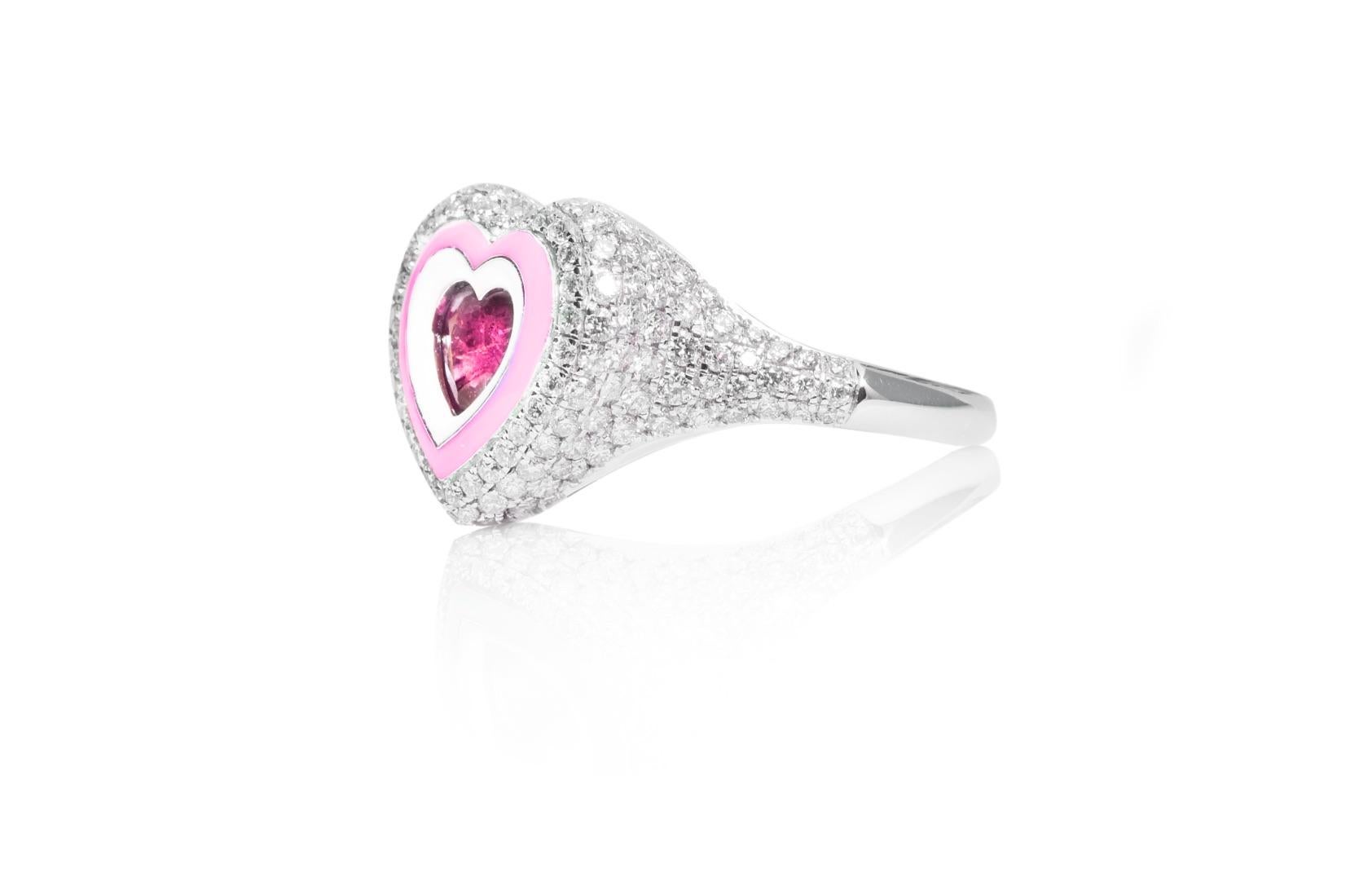 For Sale:  Kamyen, Valentine Heart Pinky, Mozambique Ruby, Fashion Ring 3