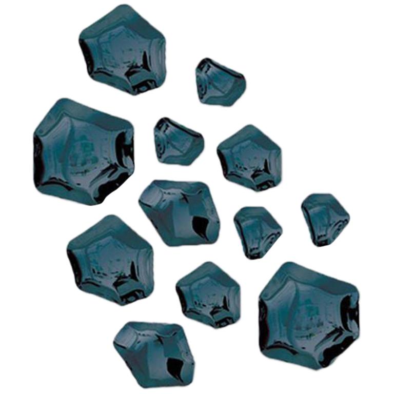 Kamyki 12 Set polierter kosmischer blauer Kohlenstoffstahl-Hängeleuchter von Zieta