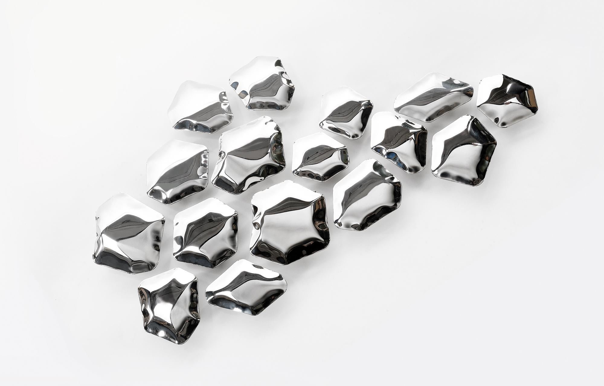 Kamyki Espejo de Pared Decorativo Original '6 Piezas', Zieta Moderno orgánico en venta