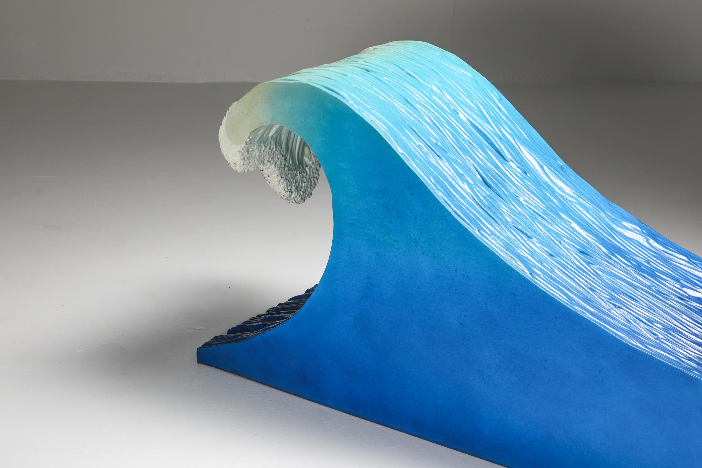 Foam Kanagawa the Great Wave Postmodern Lounge Chair