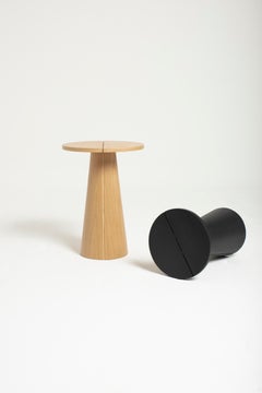 Table d'appoint Kanat au look distinctif, chêne naturel, moyen