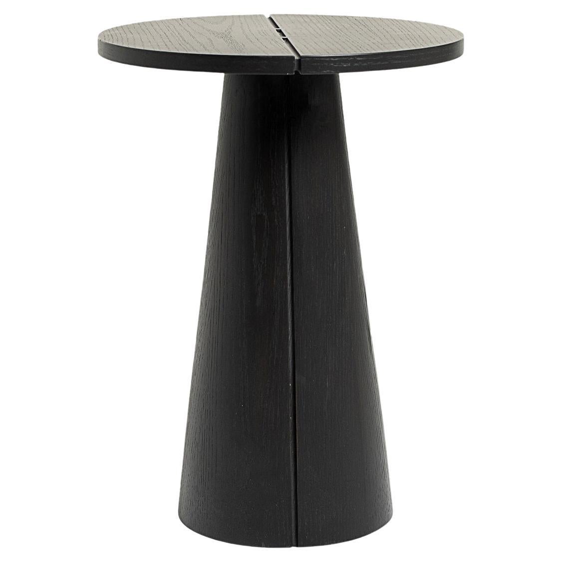 Tavolino Kanat dal look distintivo, Oak Oak fumé, medio