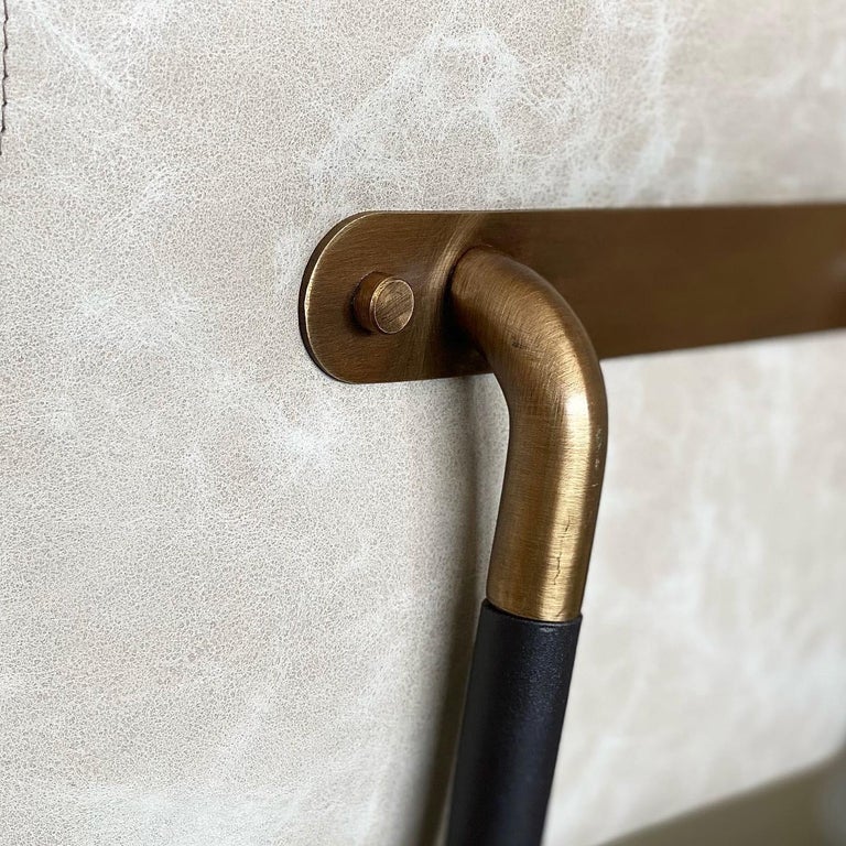 Upholstery Bar Stool With Armrest Kanat For Sale at 1stDibs