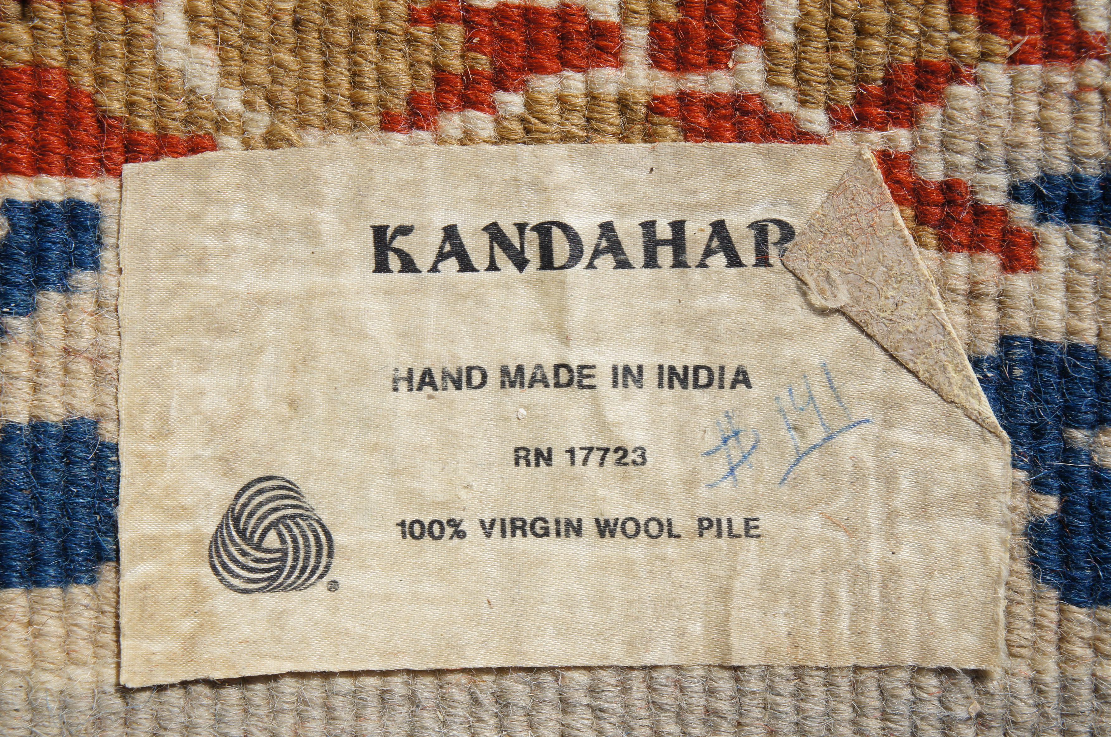 Kandahar - Vase-urne géométrique en laine 100 %, Bakharti, Inde en vente 6