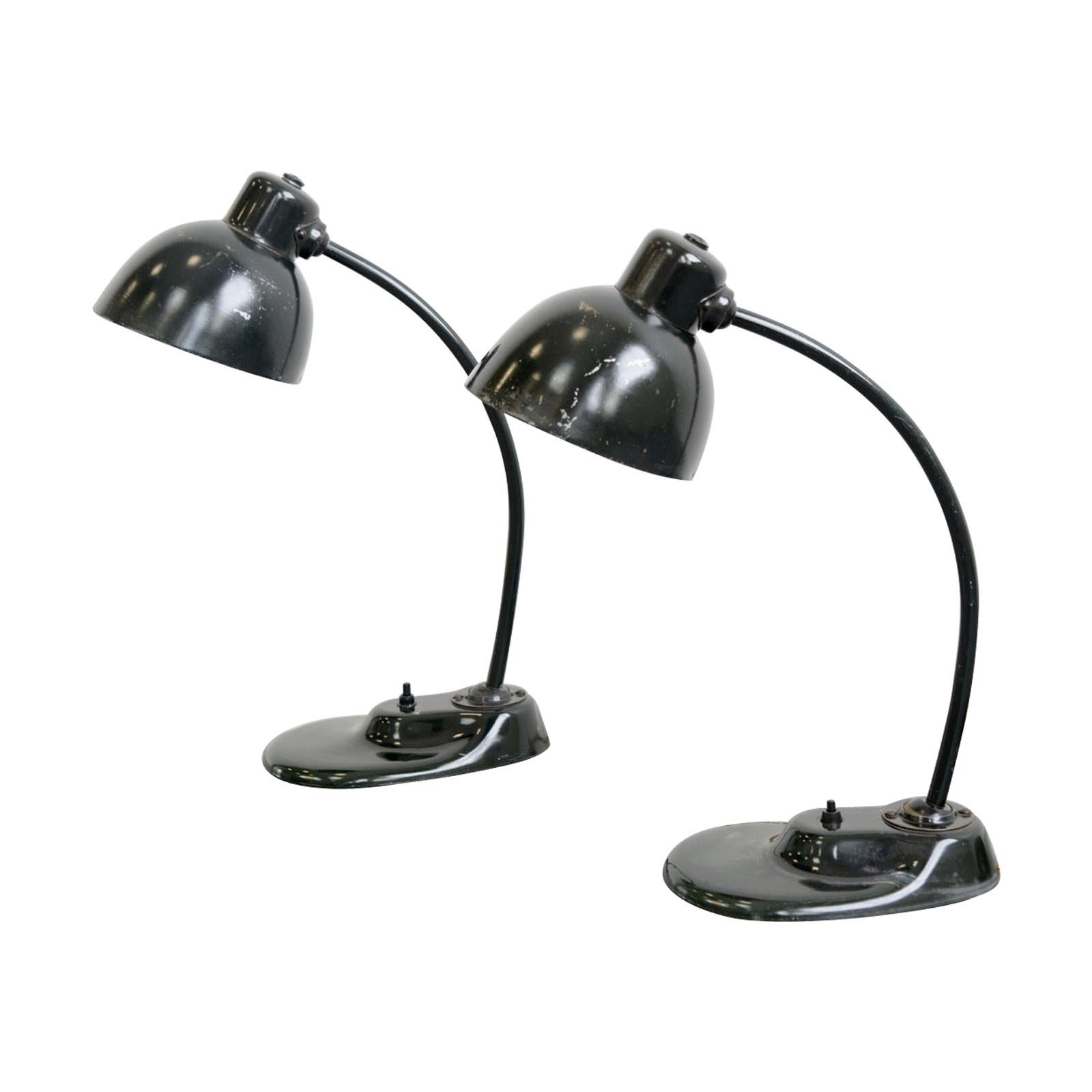 Kandem 1115 Table Lamps with Pressed Glass Base