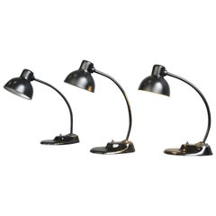 Kandem 1115 Table Lamps with Pressed Glass Base