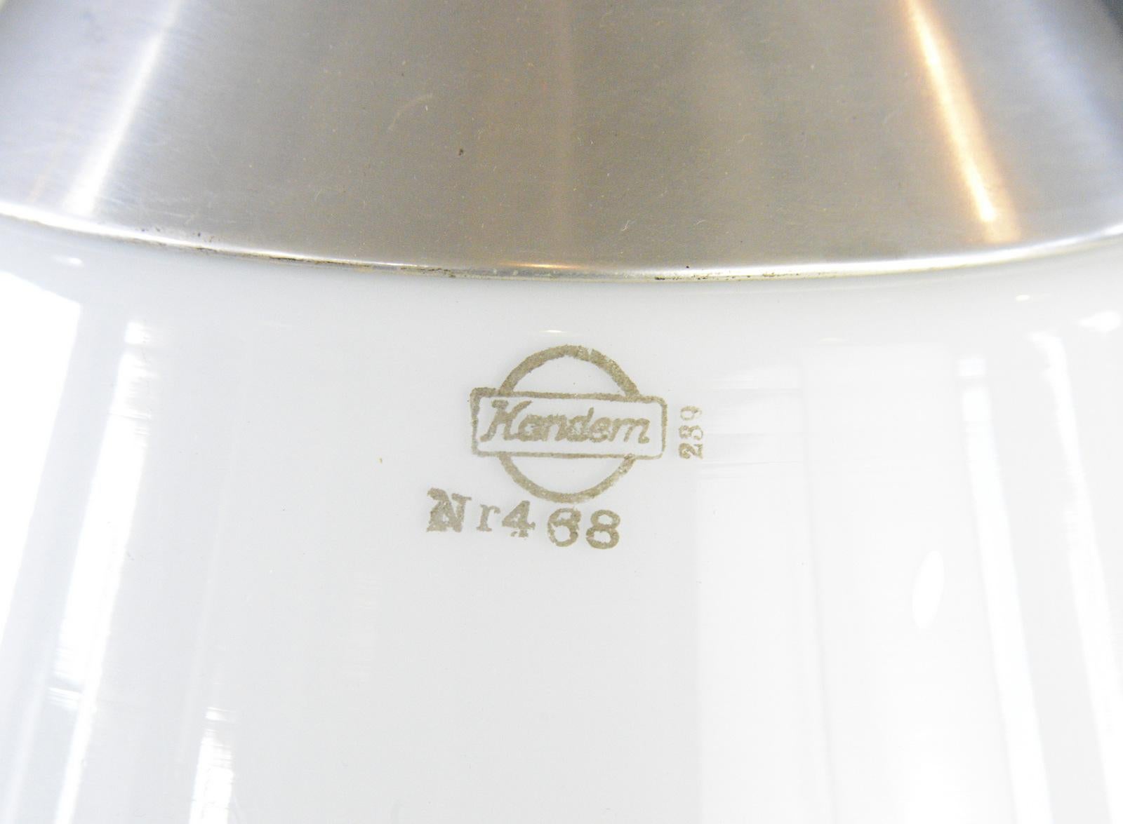 Kandem Modell 468 Pendelleuchten CIRCA 1930er Jahre im Angebot 2