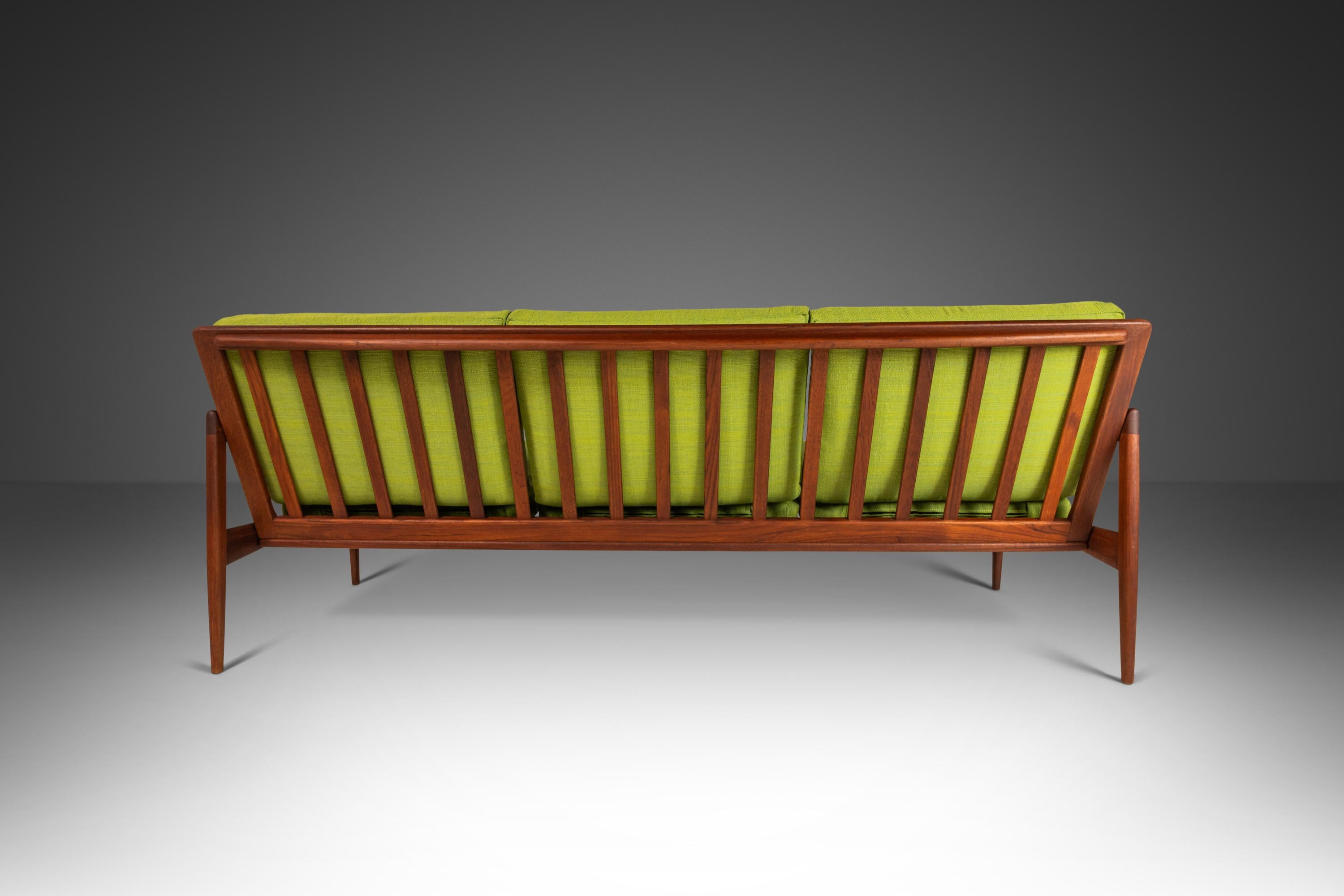 Mid-20th Century Kandidaten 3 Seat Sofa by Ib Kofod-Larsen for Olof Persons 'OPE', Sweden, 1960s For Sale