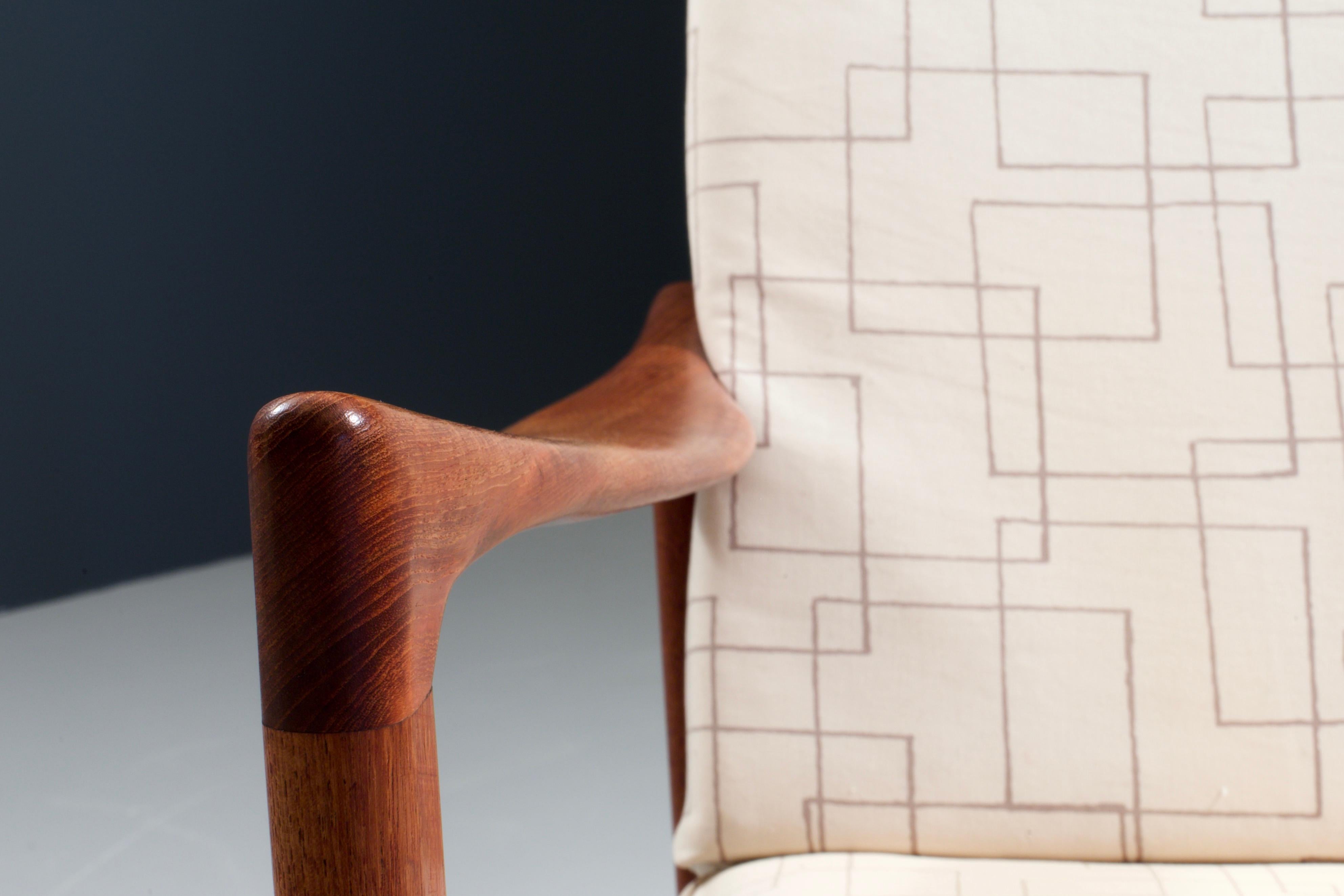 'Kandidaten' Chair by Ib Kofod-Larsen in Teak and Fabric for OPE, Sweden, 1960s 2
