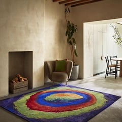 Kandinsky 2 Hand Knotted Modern Painting Rectangle Rug Large Size