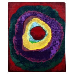 Kandinsky 3 Abstract Painterly Art Rectangle Rug Large Size