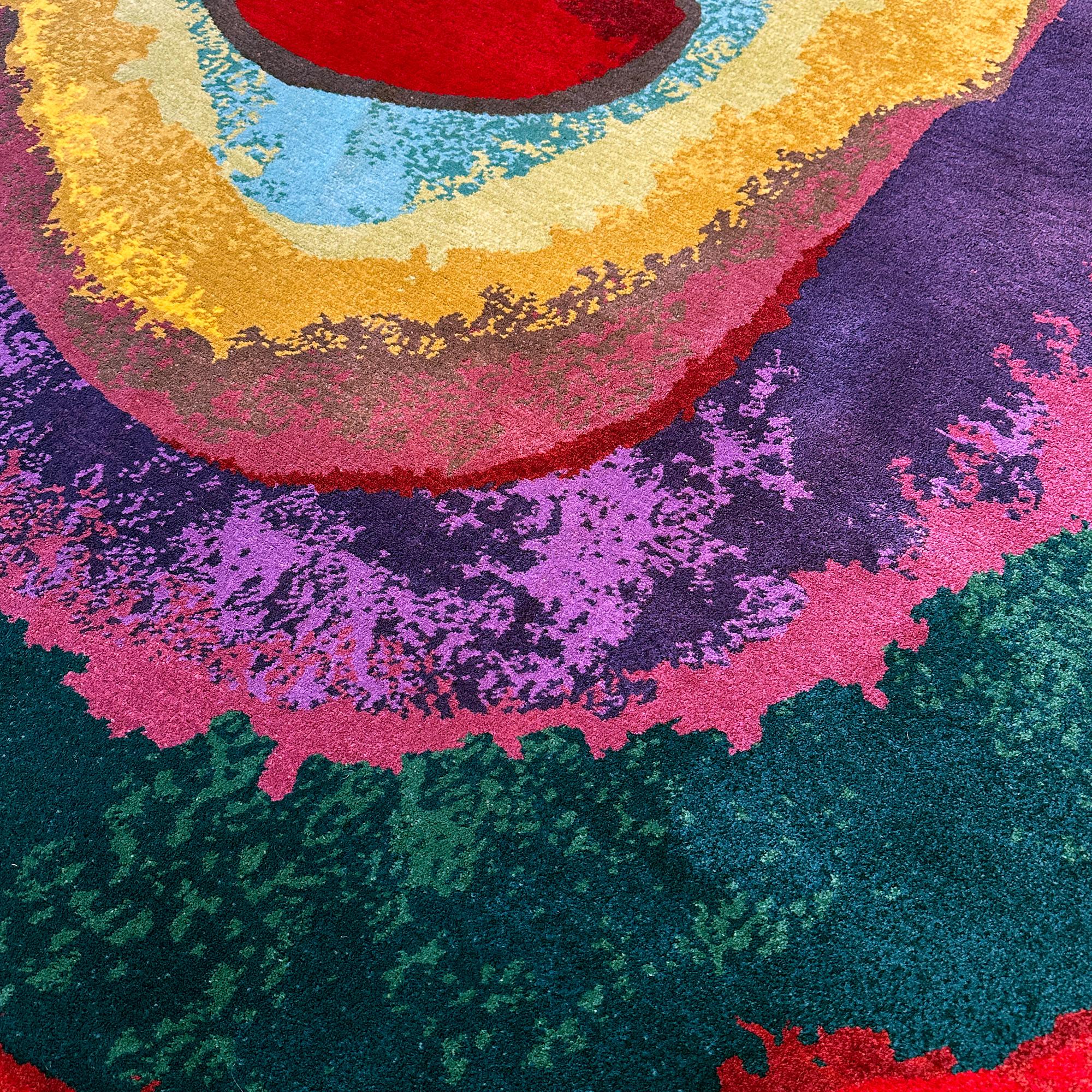Kandinsky 3 Abstrakte Malerei Kunst Rechteck Teppiche Großformat (Wolle) im Angebot