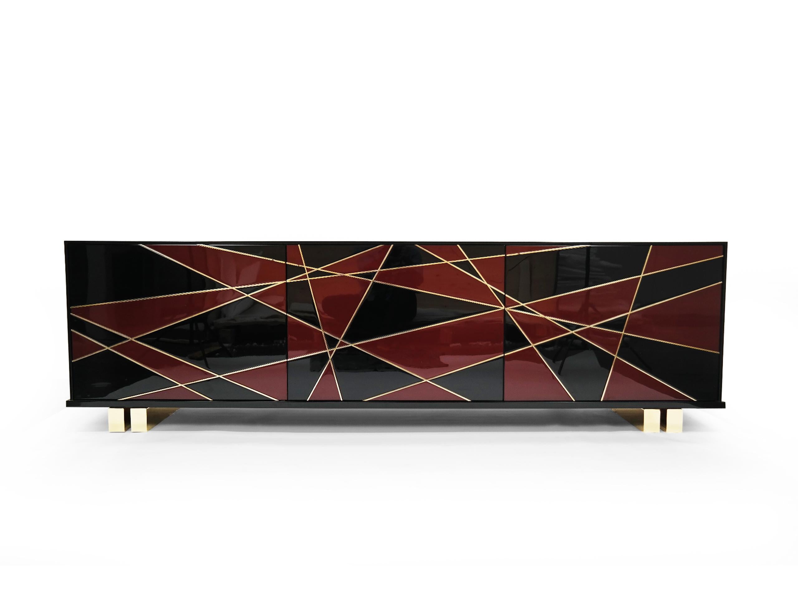 Kandinsky Console By Barlas Baylar In New Condition For Sale In New York, NY
