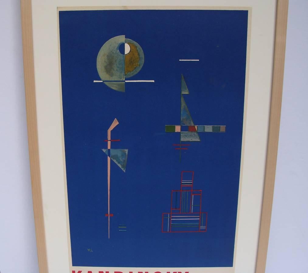 Wassily Kandinsky and Paul Klee Lithographic Exhibition Poster from Galerie Berggruen, Paris, 1959. Printed by Mourlot. Museum quality framing incl. UV glass. Superb condition and hard-to-find.

Featured artwork after original Kandinsky painting 