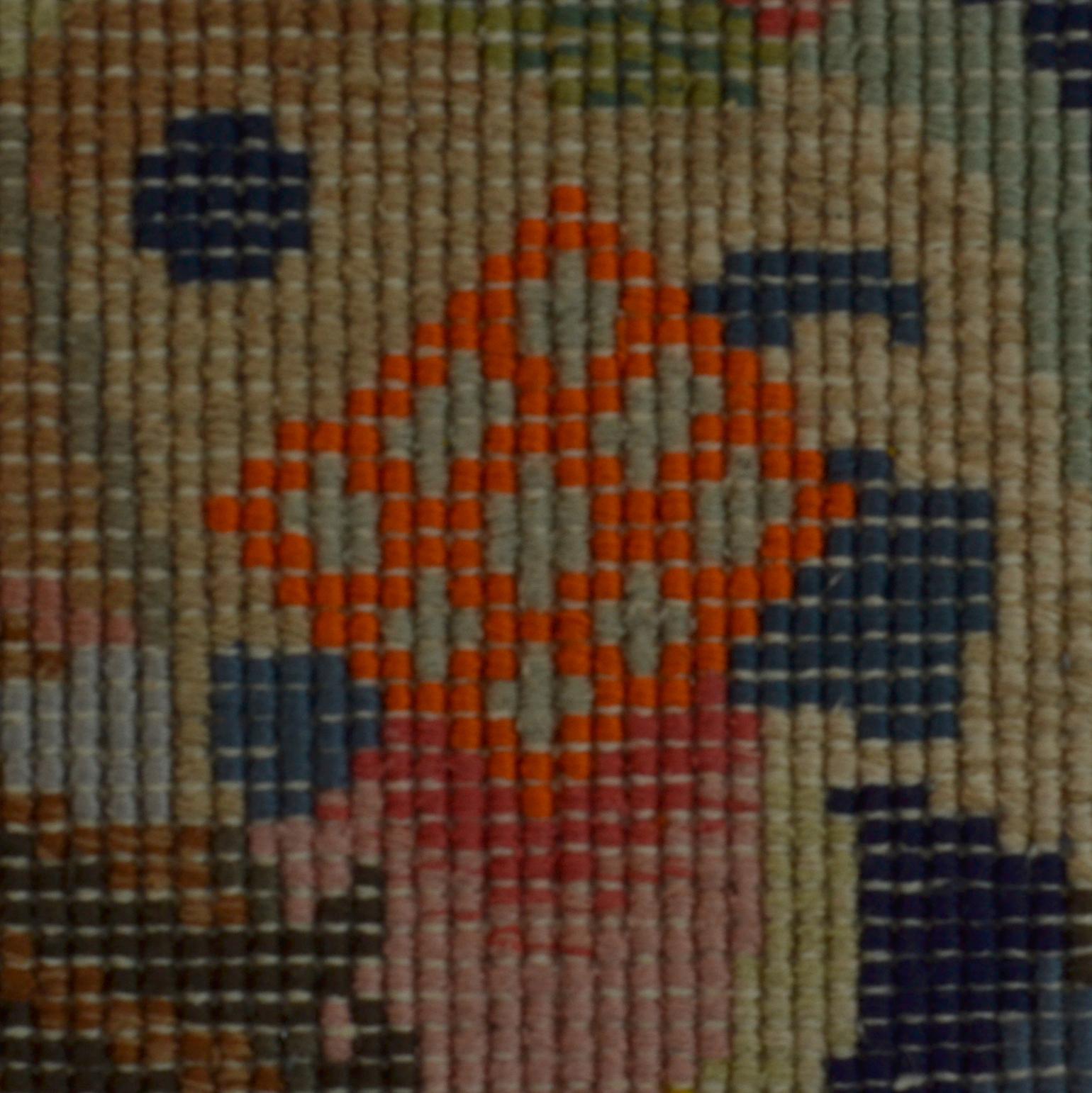 Kandinsky Silk Woven Wall Tapestry by Carpet Weavers Accociation 2