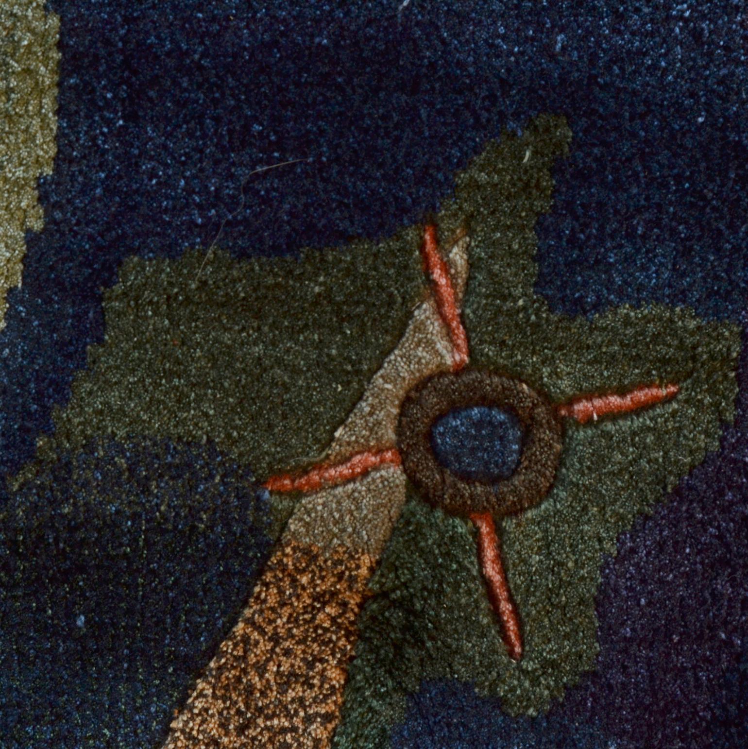 Kandinsky Silk Woven Wall Tapestry by Carpet Weavers Accociation 7
