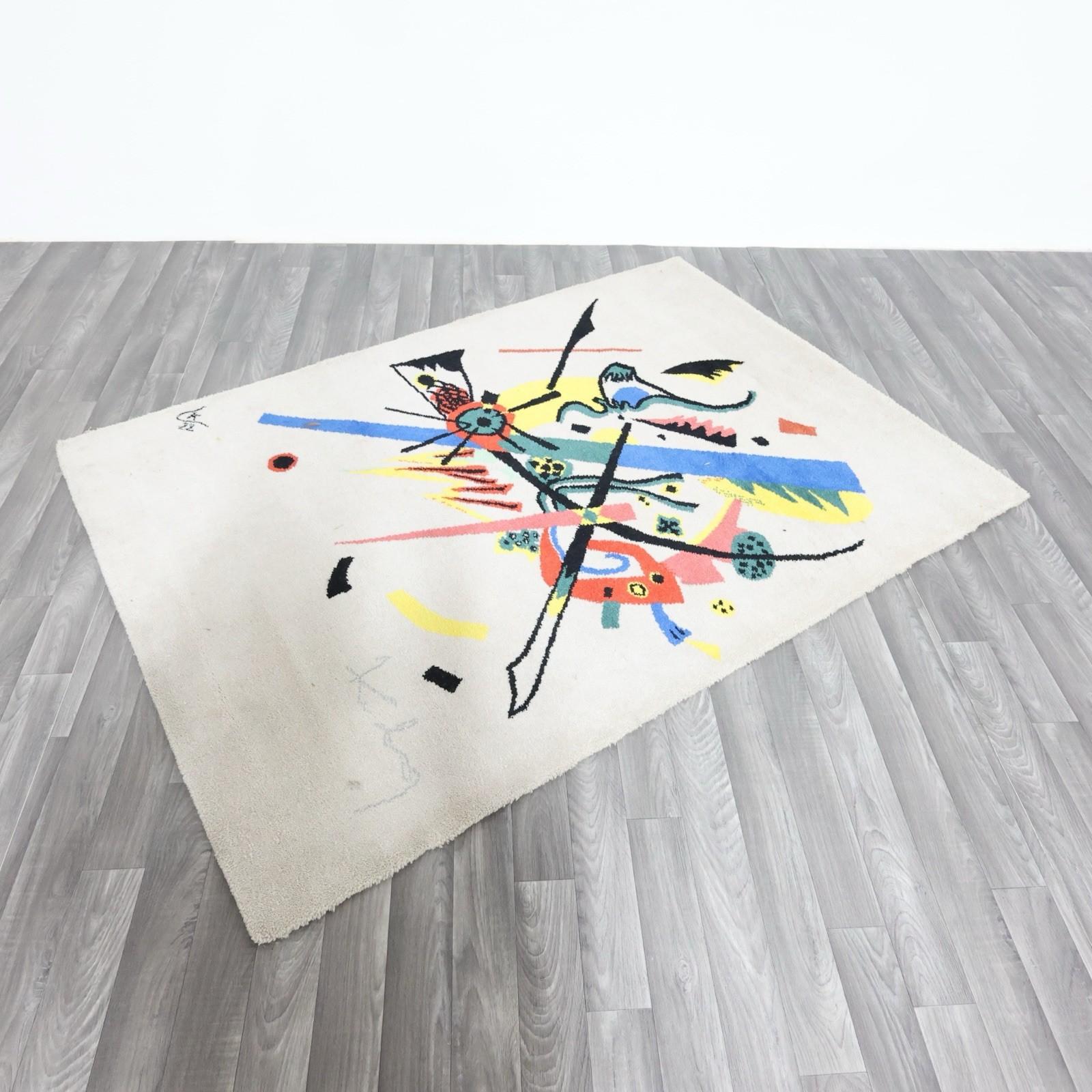 Futurista Wassily Kandinsky Denmark EGE Art Line Tappeto Design anni '80 in vendita