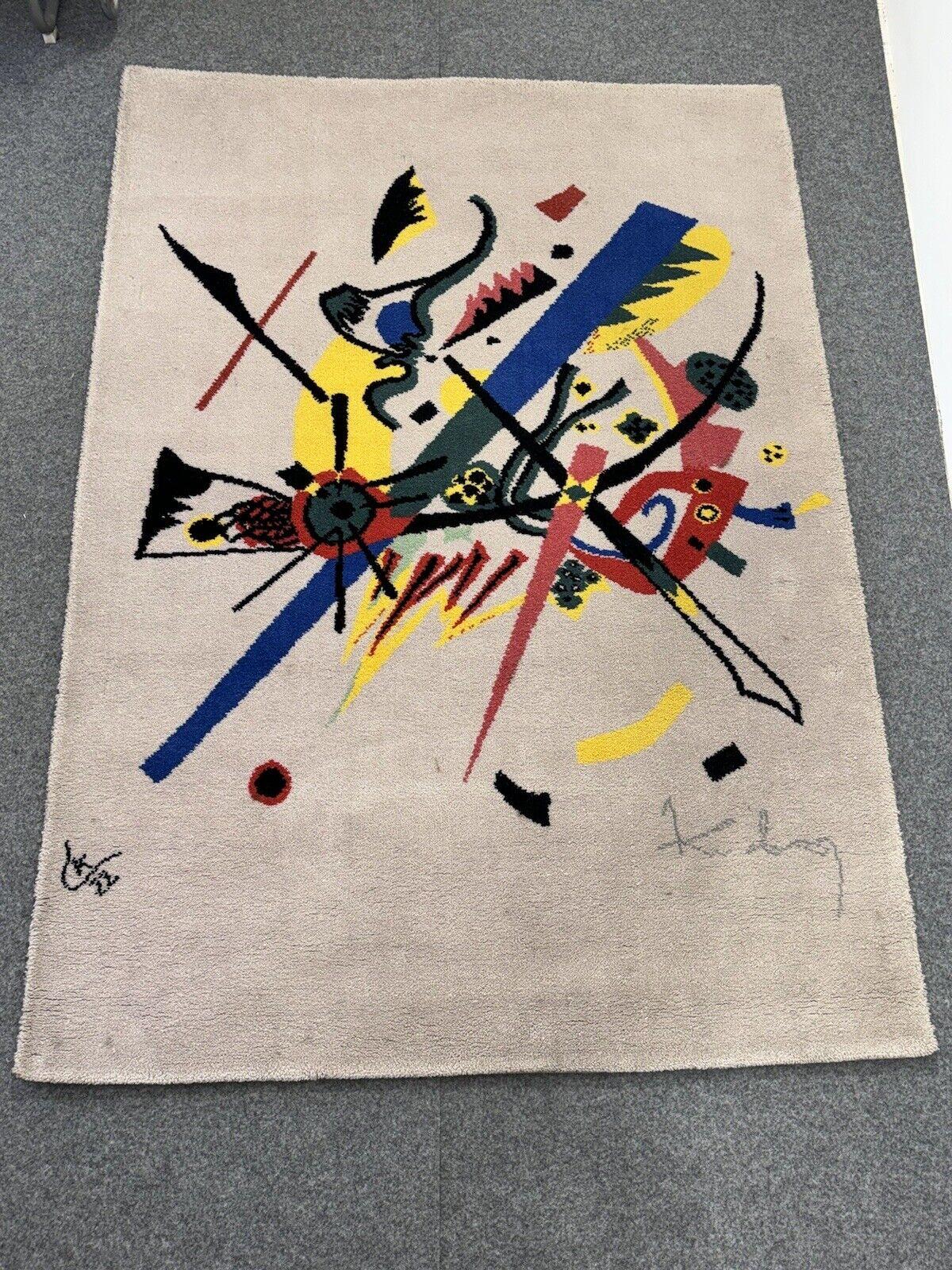 Late 20th Century Wassily Kandinsky Denmark EGE Art Line Tappeto Design anni '80 in vendita