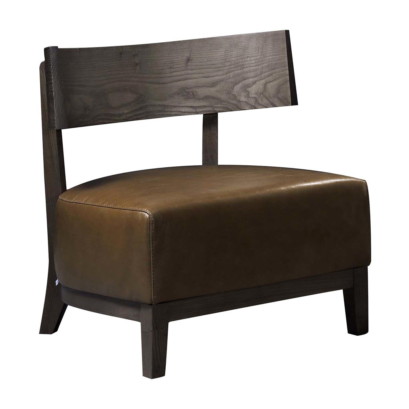 Kandy Brown Lounge Chair by Pacini & Cappellini For Sale