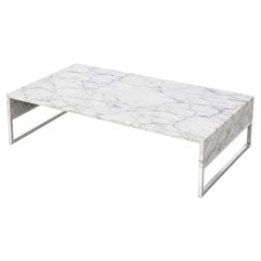 Kane Bespoke Carrara Marble Coffee Table Made Measure Minimal Luxury Design