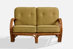 Kane Kraft, Sofa, Bamboo, Rattan, Fabric, Philippines, 1950s