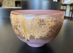 Kaneshige Toyo Japanese National Treasure Signed Bizen Pottery Chawan Tea Bowl