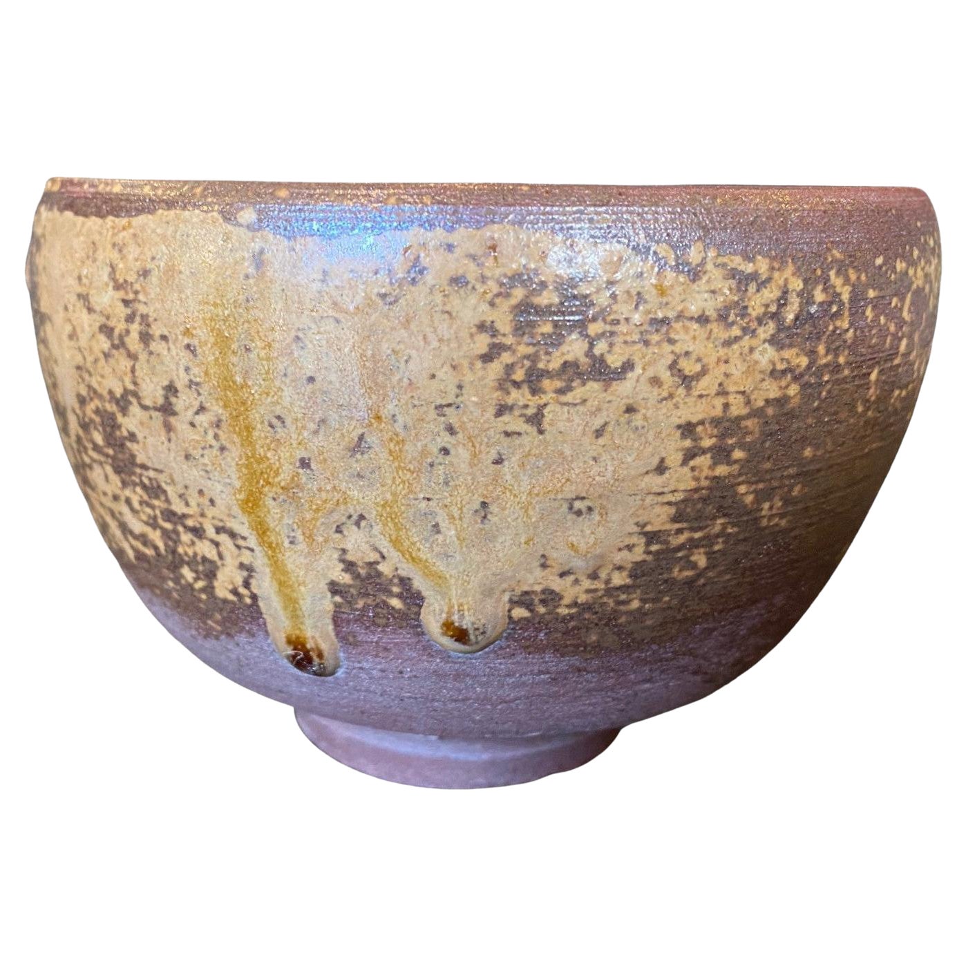 Bol à thé Chawan signé Bizen Pottery Kaneshige Toyo, trésor national japonais