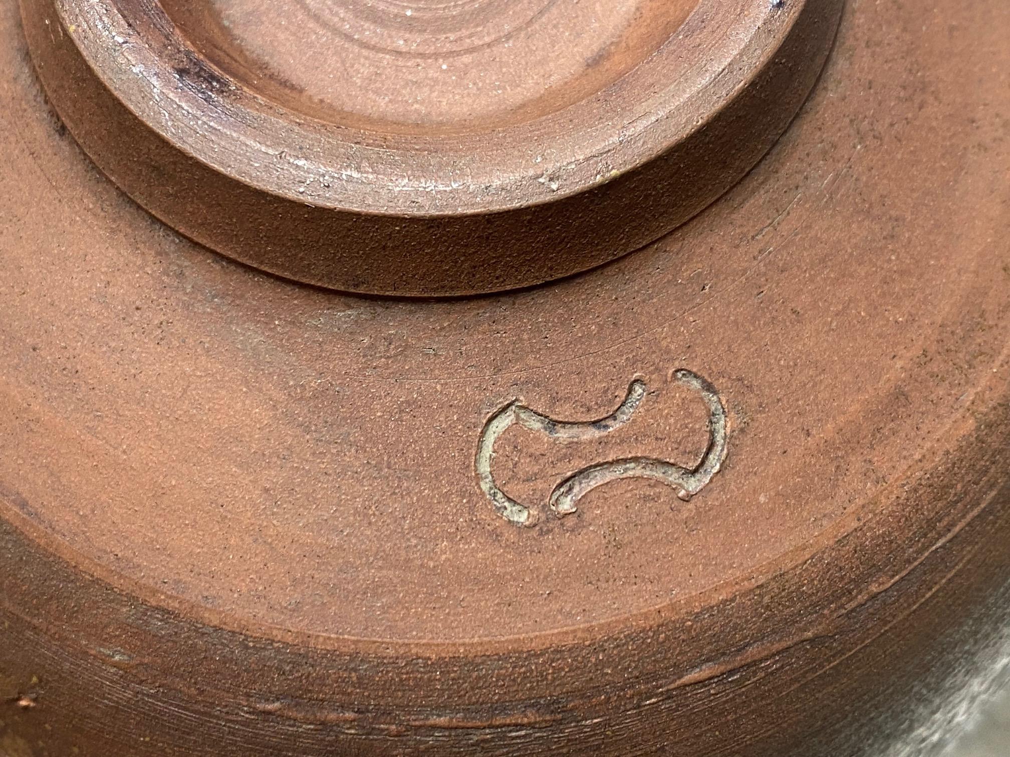 Kaneshige Toyo National Treasure, signierte japanische Bizen-Keramik Chawan-Teeschale im Angebot 11