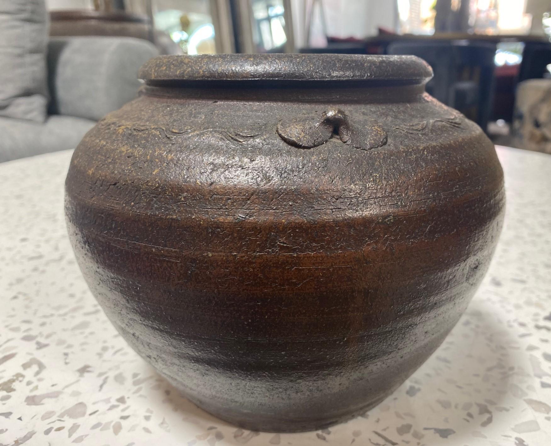 Kaneshige Toyo National Treasure Signed Japanese Bizen Pottery Tsubo Jar Vase For Sale 2