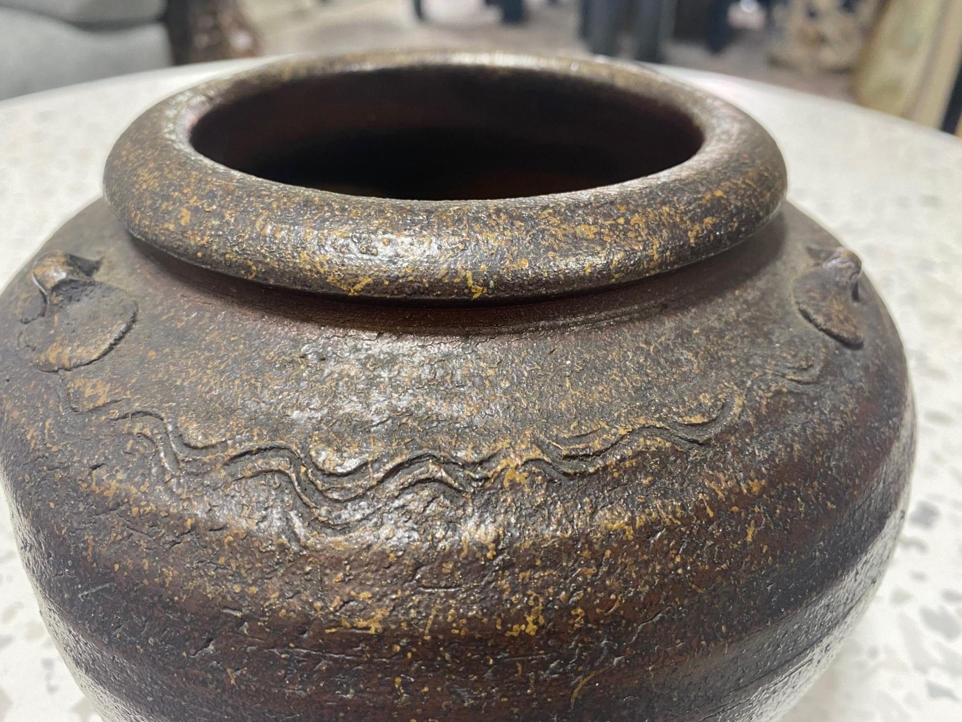 Kaneshige Toyo National Treasure Signed Japanese Bizen Pottery Tsubo Jar Vase For Sale 1