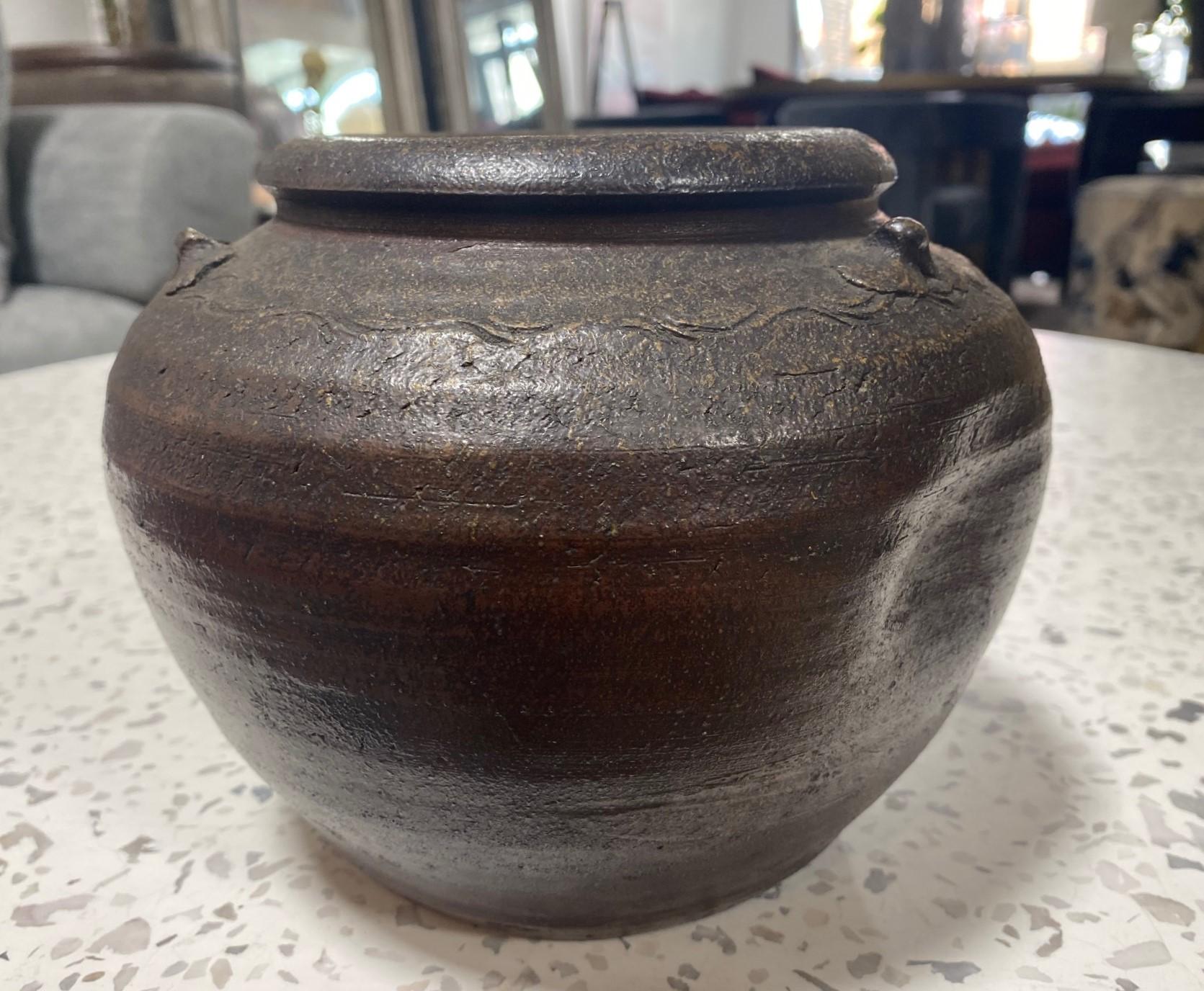 Showa Kaneshige Toyo National Treasure Signed Japanese Bizen Pottery Tsubo Jar Vase For Sale