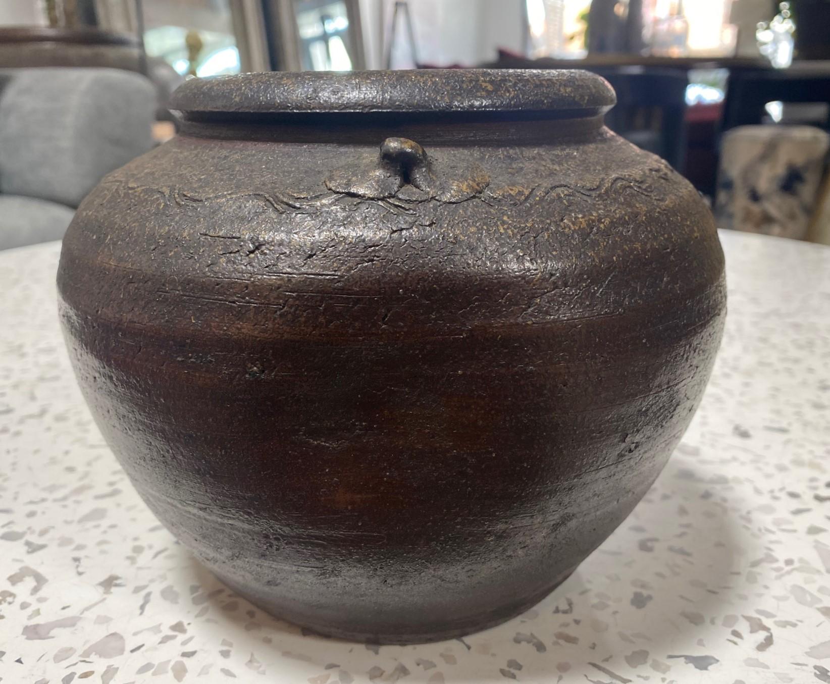 Vaso in ceramica Tsubo di Kaneshige Toyo, tesoro nazionale firmato, giapponese Bizen In condizioni buone in vendita a Studio City, CA