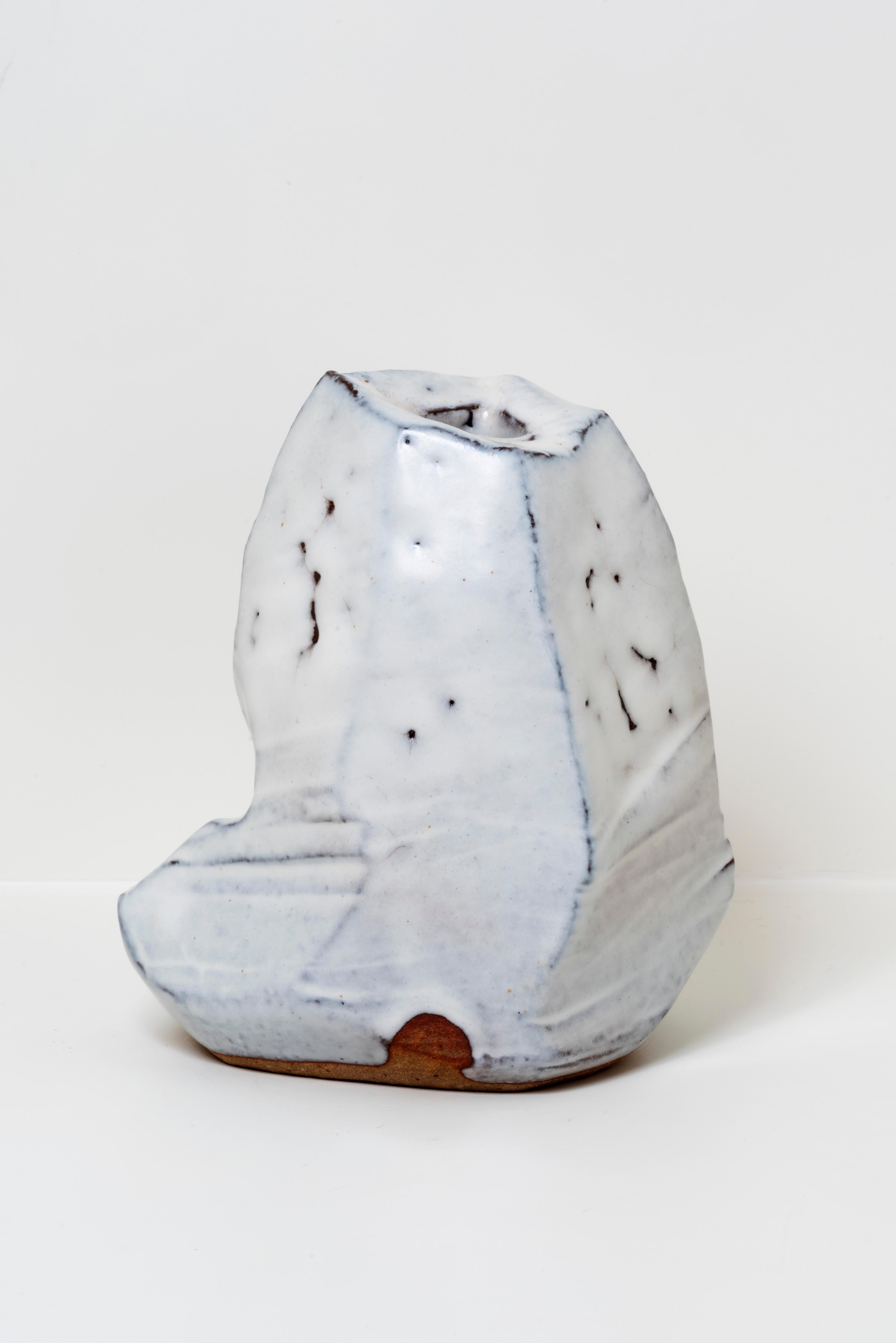 Japonisme Kaneta Masanao Hagi contemporary japanese ceramic vase  For Sale