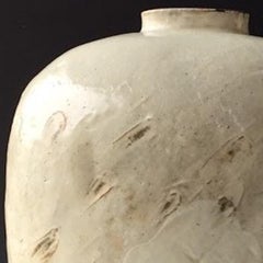 Buncheong Flat Bottle