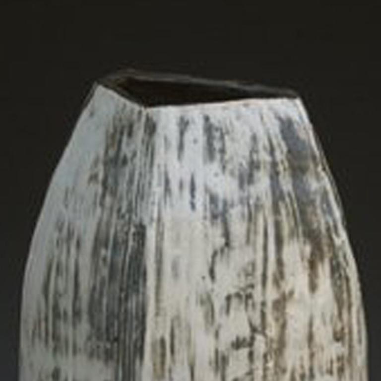 Puncheong Jar with Ash Glaze 7 - Minimalist Sculpture by Kang hyo Lee