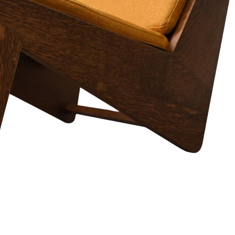 Oak Kangaroo Chair by Pierre Jeanneret for Cassina For Sale