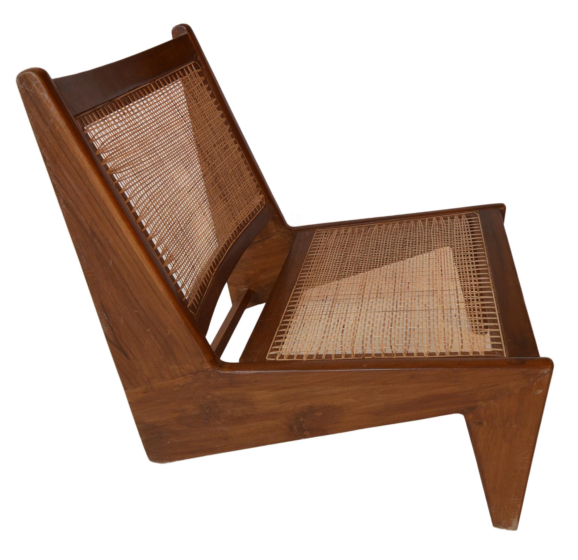 Mid-Century Modern Kangaroo Chairs by Pierre Jeanneret for the Chandigarh Project