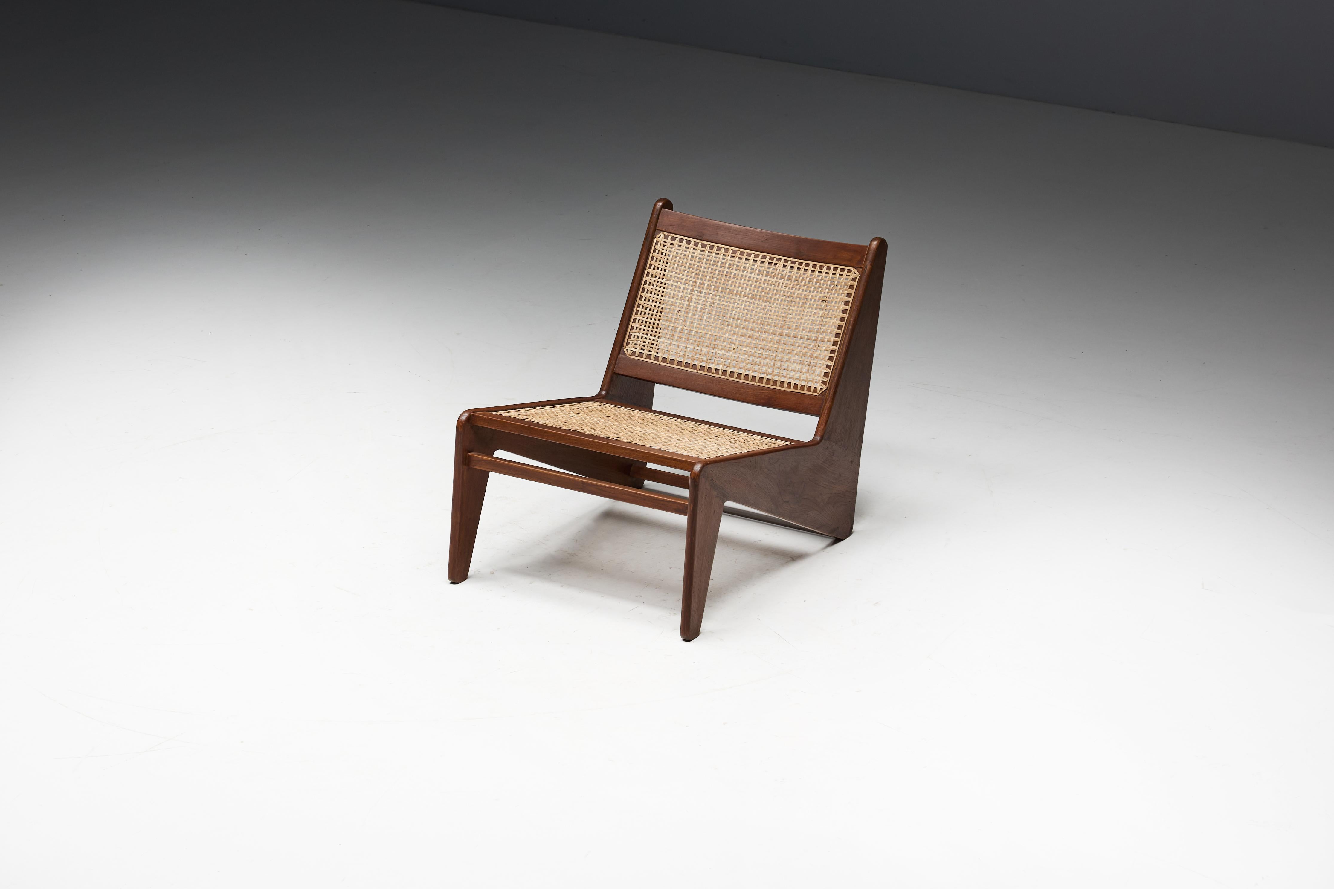 Kangaroo Chairs PJ-SI-59 by Pierre Jeanneret, Chandigarh, 1955 en venta 3