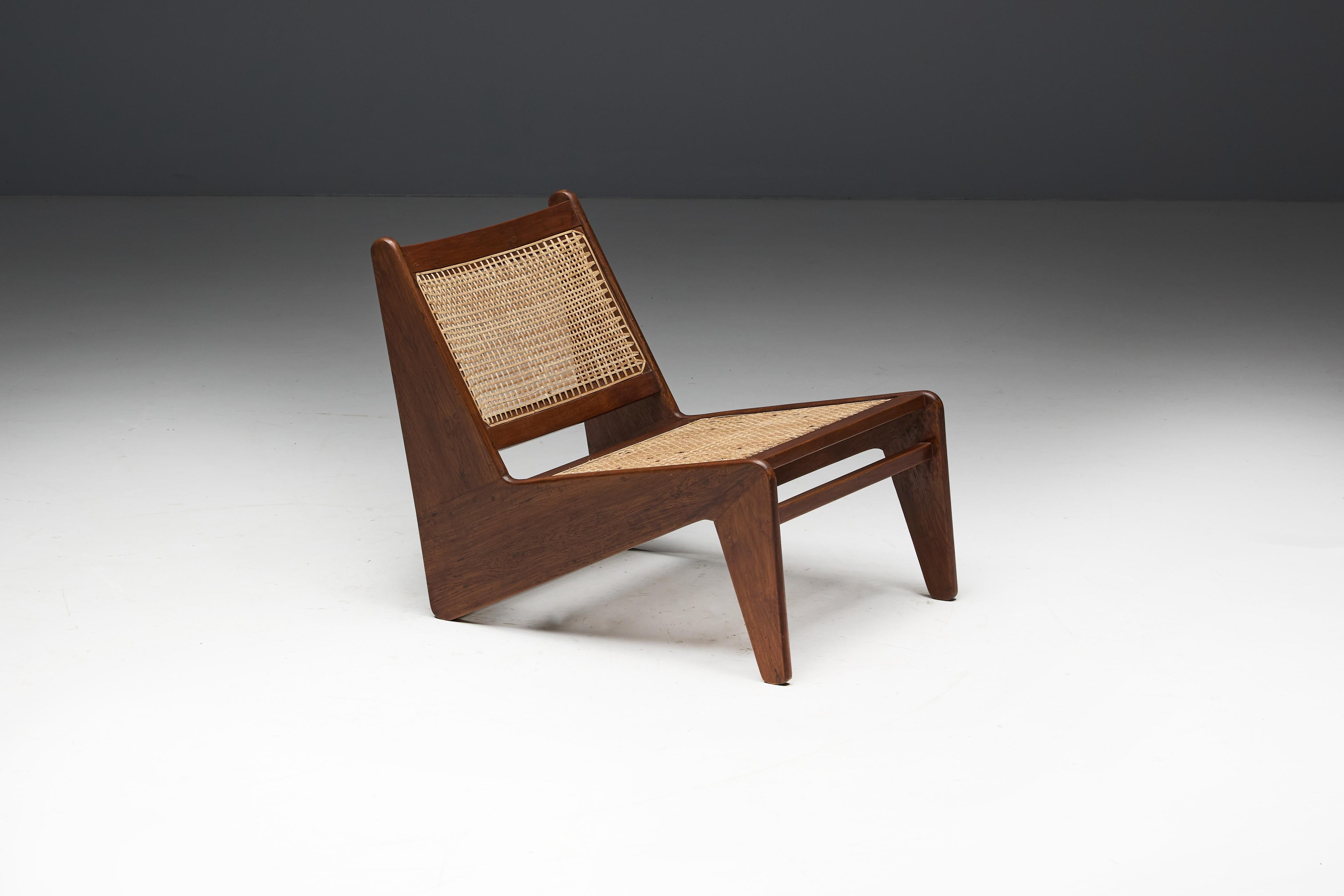 Kangaroo Chairs PJ-SI-59 by Pierre Jeanneret, Chandigarh, 1955 en venta 5