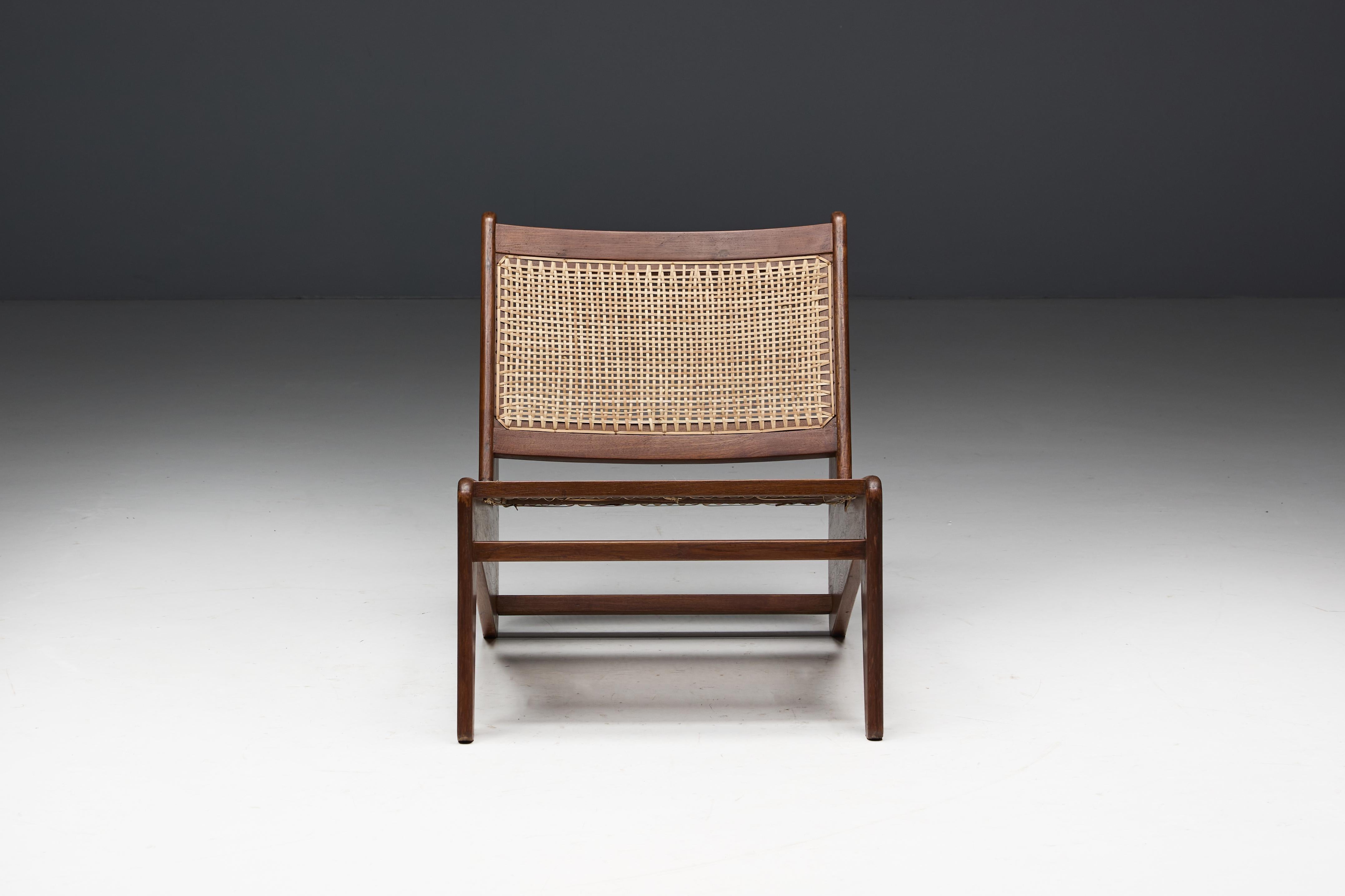 Kangaroo Chairs PJ-SI-59 by Pierre Jeanneret, Chandigarh, 1955 en venta 9