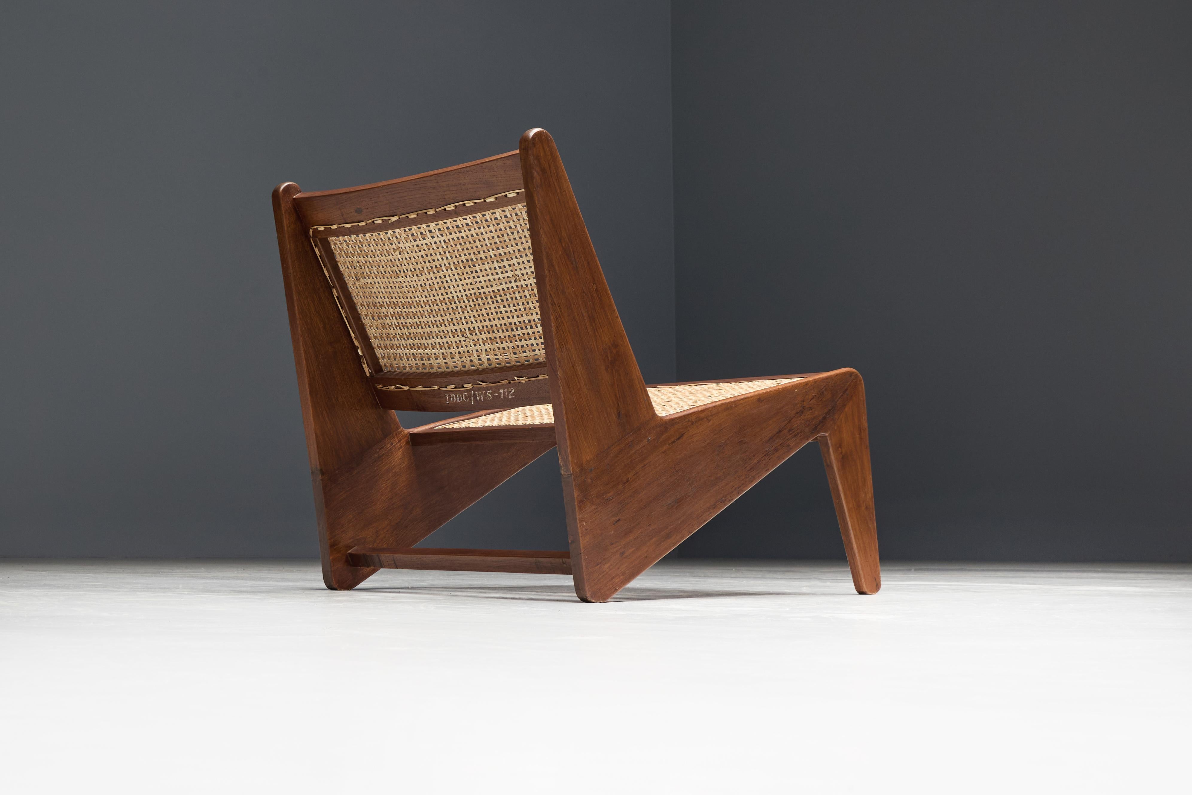 Kangaroo Chairs PJ-SI-59 by Pierre Jeanneret, Chandigarh, 1955 en venta 11