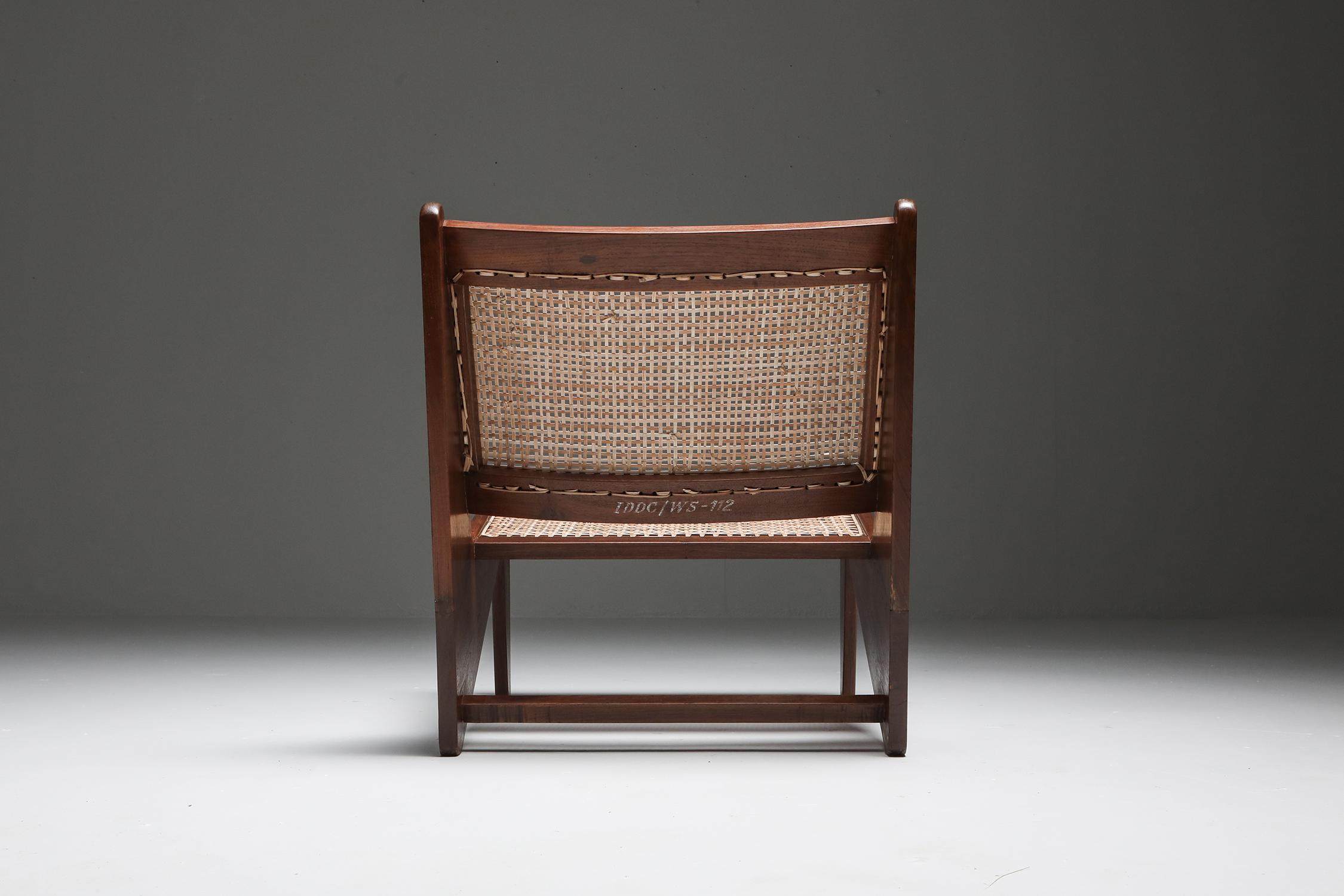 Kangaroo Chairs PJ-SI-59 by Pierre Jeanneret, Chandigarh, 1955 For Sale 1