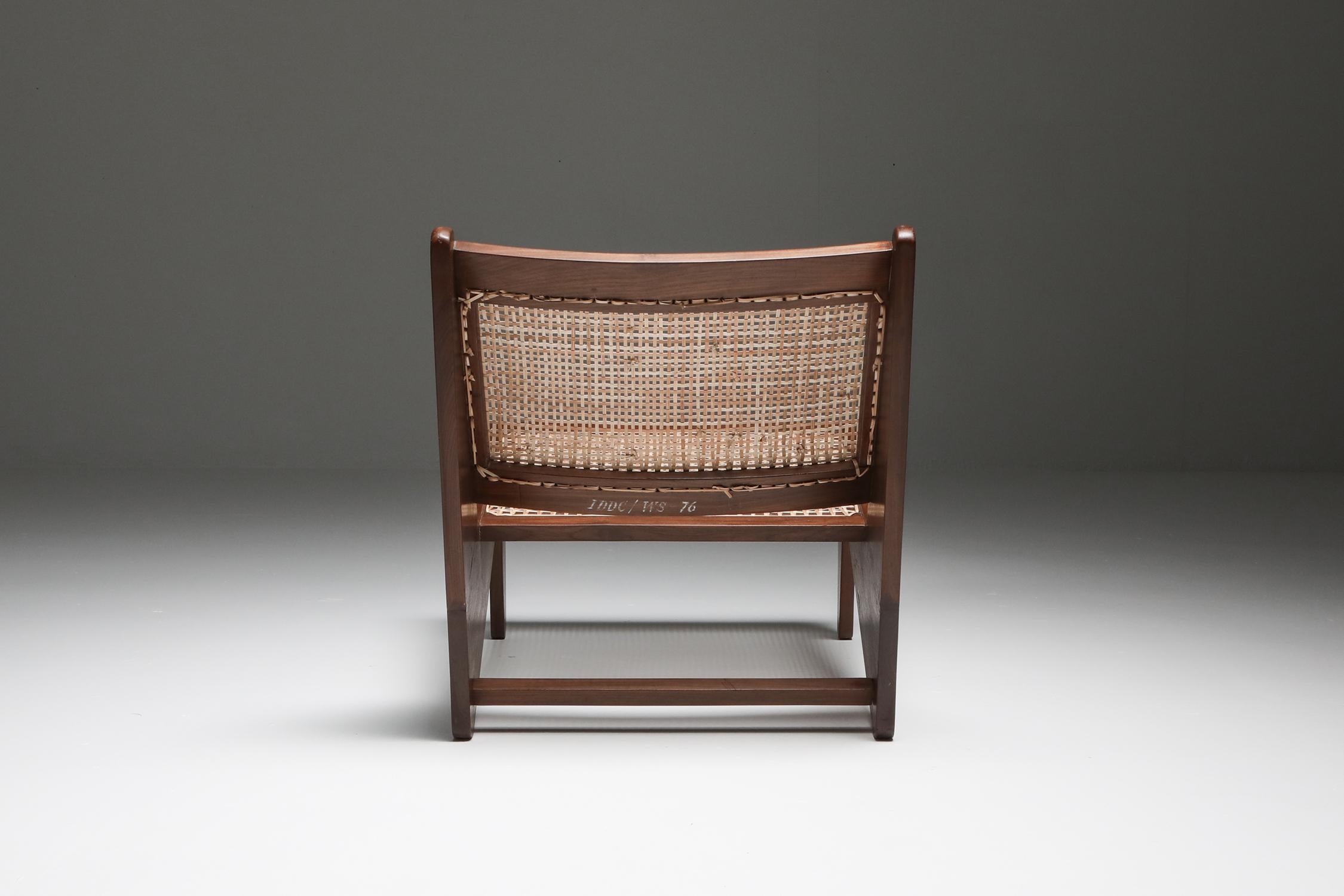 Kangaroo Chairs PJ-SI-59 by Pierre Jeanneret, Chandigarh, 1955 For Sale 2