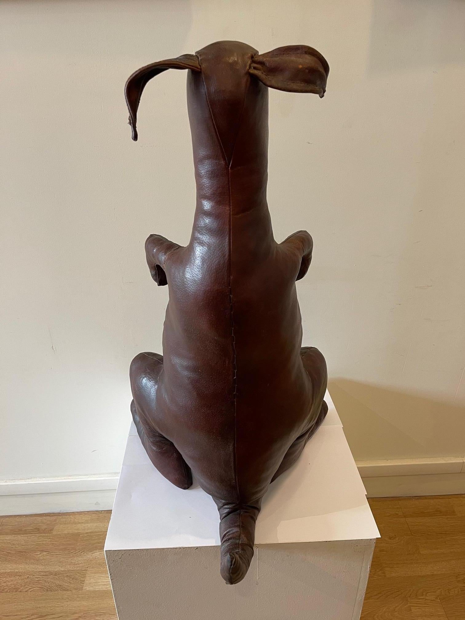 Kangaroo aus Leder von Dimitri Omersa, Großbritannien, 1960er Jahre (Mitte des 20. Jahrhunderts)
