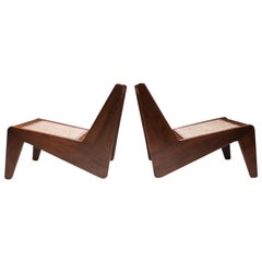 Kangourou Chairs by Jeanneret, Chandigarh, 1955
