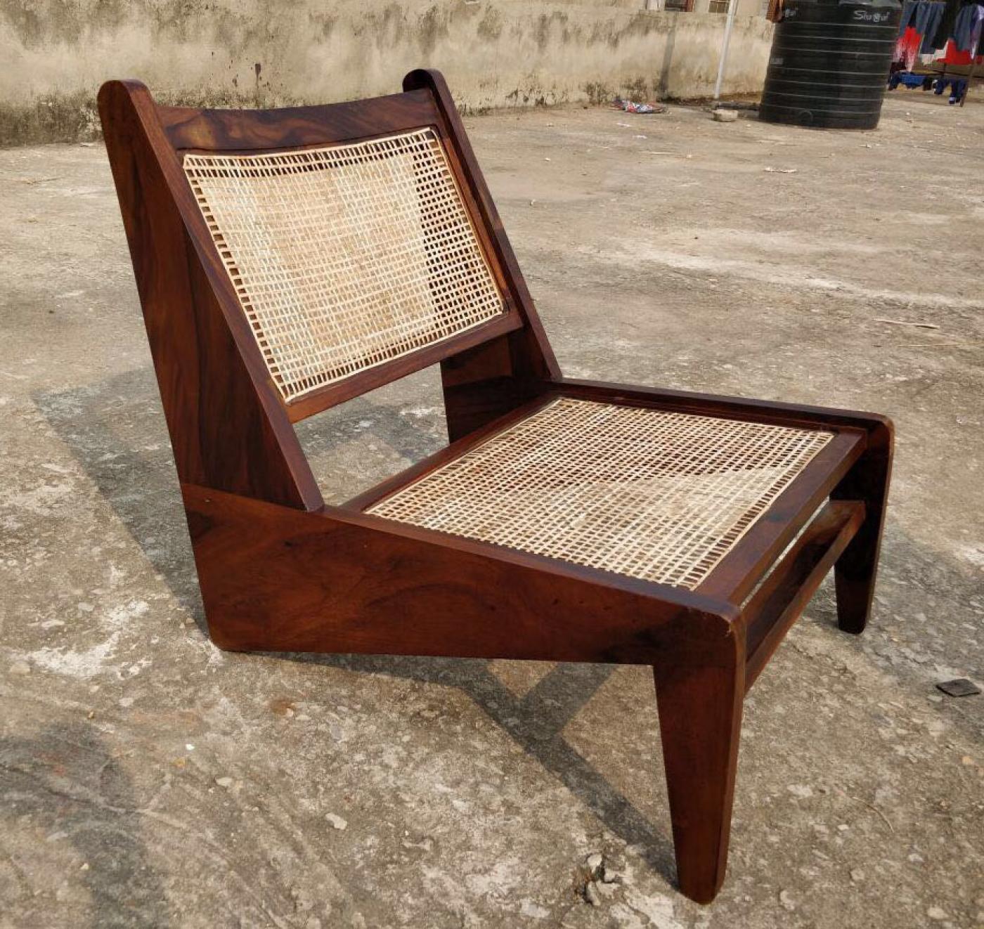 Kangourou Lounge Chair in the Style of Jeanneret, Chandigarh, India For Sale 2